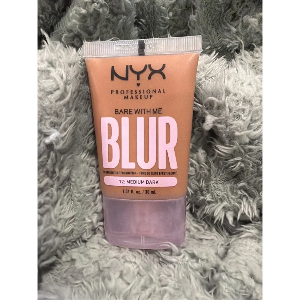 NYX MAKEUP BARE WITH ME‎ BLUR Blurring Tint Foundation 12: Medium Dark Sealed